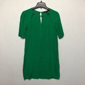 BCBG Maxazria Women Rayon Sheath Dress Size Extra Small Green B262 -6